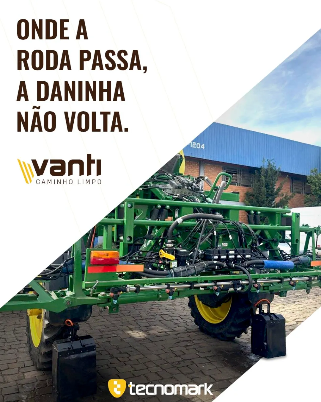 UMA PEÇA A MAIS NO PULVERIZADOR. UM PROBLEMA A MENOS NA LAVOURA.