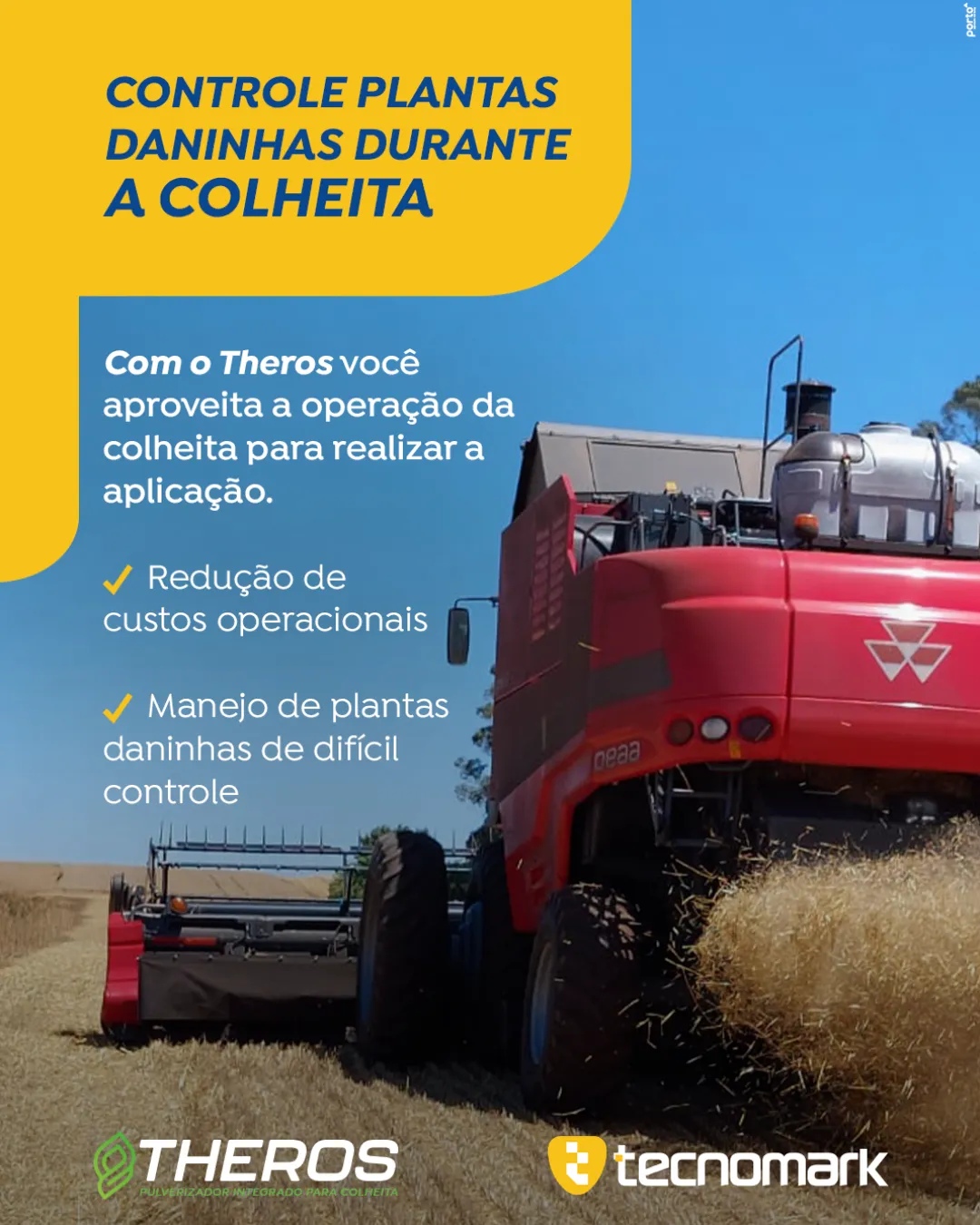 CONTROLE PLANTAS DANINHAS DURANTE A COLHEITA