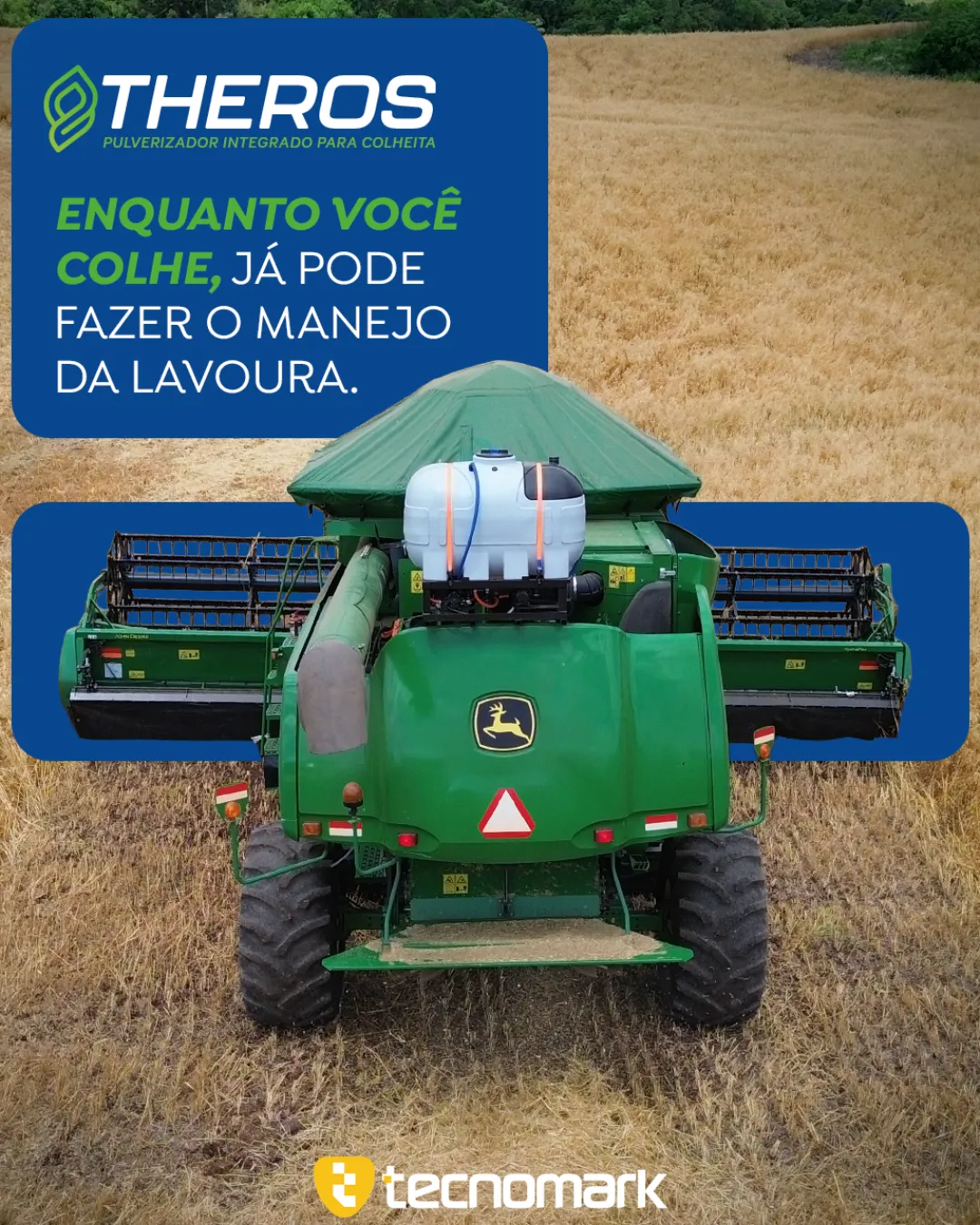 ENQUANTO VOCÊ COLHE, JÁ PODE FAZER O MANEJO DA LAVOURA.