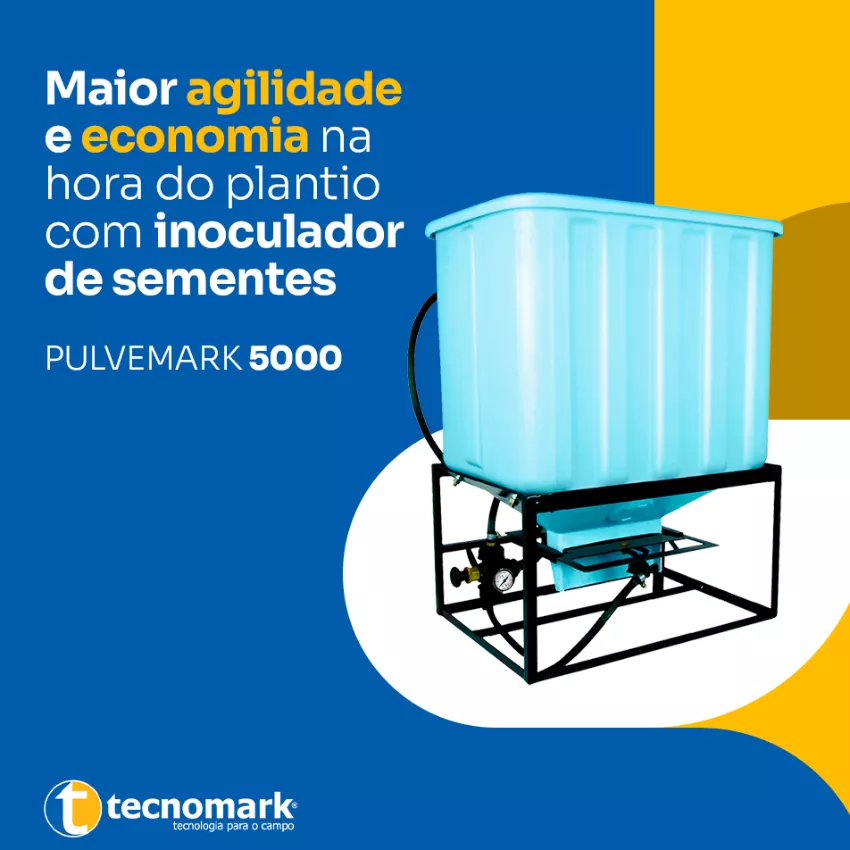 Maior agilidade e economia na hora do plantio com inoculador de sementes