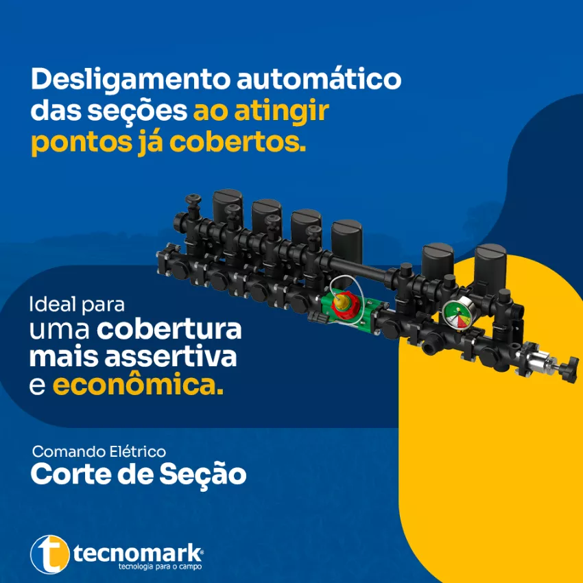 Desligamento automático das seções ao atingir pontos já cobertos