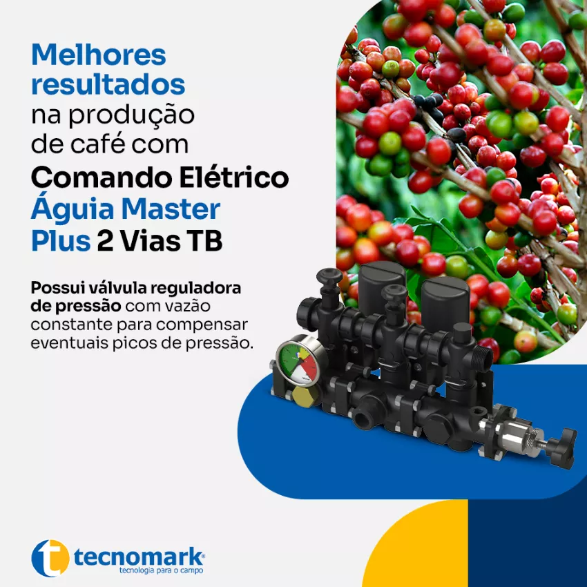 Melhores resultados na produção de café com Comando Elétrico Águia Master Plus 2 Vias TB